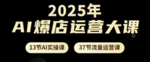 2025年AI爆店运营大课,13节AI实操课+37节流量运营课-最全项目网