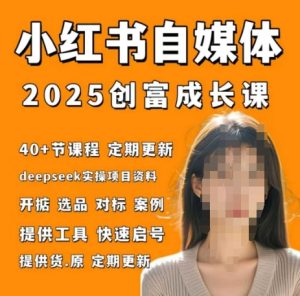 小红书电商自媒体创富课2.0版,实战打卡笔记训练营-最全项目网