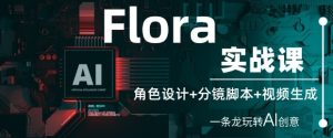 Flora实战课:角色设计+分镜脚本+视频生成,一条龙玩转AI创意-最全项目网