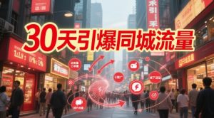 30天引爆同城流量：团购篇 认知篇 流量篇 来客篇 达人篇 老板人设IP篇 投流篇-最全项目网