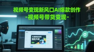 视频号变现新风口AI爆款创作-视频号带货变现-最全项目网