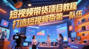 短视频带货项目教程，打造短视频带货第一队伍-最全项目网