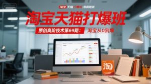 淘宝天猫打爆班原创高阶技术第69期:淘宝从0到爆-最全项目网