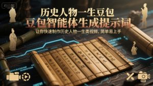 历史人物一生豆包智能体生成提示词,让你快速制作历史人物一生类视频,简单易上手-最全项目网