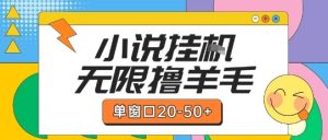 最新小说挂G自撸玩法本人实操单窗口20-50+可矩阵放大操作【揭秘】-最全项目网