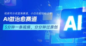 用AI做治愈赛道,结合视频号分成计划,小白也能轻松上手-最全项目网