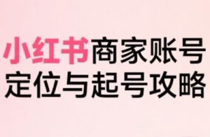 小红书电商全链路实战从定位到爆单，系统拆解小红书商家起号全流程-最全项目网