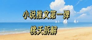 小说推文项目操作全流程第一弹,0粉就能做,门槛低非常适合新手-最全项目网