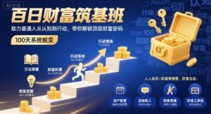 百日财富筑基班,助力普通人从认知到行动,带你解锁顶级财富密码-最全项目网