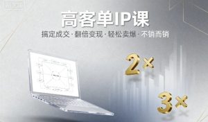高客单IP课,搞定成交,搞定高客单IP,翻倍变现,轻松卖爆,不销而销-最全项目网