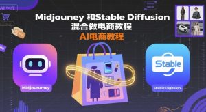 Midjourney和Stable Diffusion混合做电商教程-ai电商教程-最全项目网