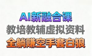 育儿教学教培新玩法,AI生成教学视频,市场大,操作简单,变现天花板非常高-最全项目网