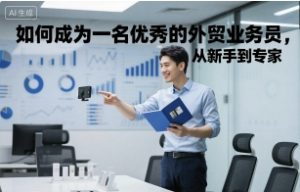 如何成为一名优秀的外贸业务员,从新手到专家-最全项目网