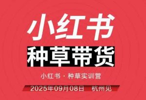 小红书种草带货实训营9月8日杭州线下课,全程录音+字幕,全网唯一小红书实战营-最全项目网