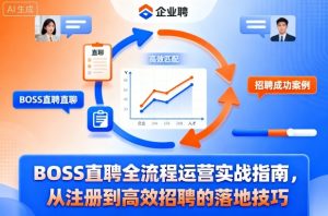 BOSS直聘全流程运营实战指南,从注册到高效招聘的落地技巧-最全项目网