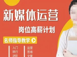 新媒体运营高薪升核培养计划,入门-转行-进阶-最全项目网