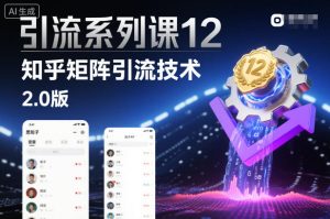 引流系列课12：知乎矩阵引流技术2.0版-最全项目网