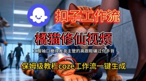 Coze扣子工作流一键生成橘猫修仙视频,保姆级搭建教程-最全项目网