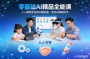 零基础AI精品全能课,人人都能学会的AI精品课,学会AI拥抱时代-最全项目网