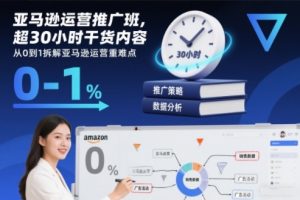 亚马逊运营推广班,超30小时干货内容,从0到1拆解亚马逊运营重难点-最全项目网