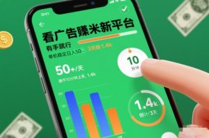 看广告賺米新平台,有手就行,单机稳定日入50+,操作10分钟上手,3天搞了1.4k【揭秘】-最全项目网