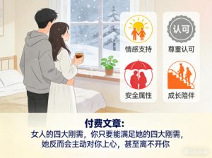 付费文章:女人的四大刚需,你只要能满足她的四大刚需,她反而会主动对你上心,甚至离不开你-最全项目网