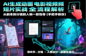 AI生成动画电影视频短片实战全流程解析,从剧本到分镜到人物一致性等手把手教你-最全项目网