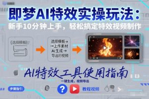 即梦AI特效实操玩法:新手10分钟上手,轻松搞定特效视频制作-最全项目网