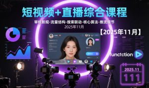 短视频+直播综合课程，审核新规-流量结构-搜索联动-核心算法-推流细节【更新】-最全项目网