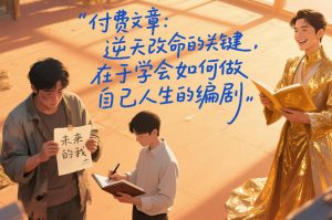 付费文章：逆天改命的关键，在于学会如何做自己人生的编剧-最全项目网