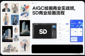 AIGC绘画商业实战班，SD商业绘画流程-最全项目网
