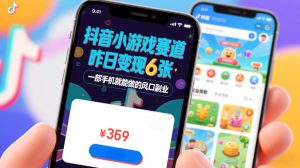 抖音小游戏赛道，昨日变现600+，零基础一部手机就能做的风口副业【揭秘】-最全项目网