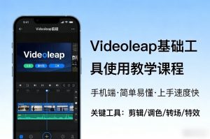 Videoleap基础工具使用教学课程，手机端视频剪辑教学，简单易懂，上手速度快-最全项目网