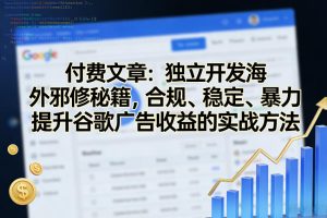 付费文章：独立开发海外邪修秘籍，合规、稳定、暴力提升谷歌广告收益的实战方法-最全项目网