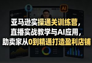 亚马逊实操通关训练营，直播实战教学与AI应用，助卖家从0到精通打造盈利店铺（更新3月）-最全项目网