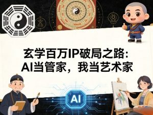 玄学百万IP破局之路：AI当管家，我当艺术家-最全项目网
