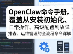 OpenClaw命令手册，覆盖从安装初始化、日常操作、高级配置到故障排查、运维管理的全流程命令详解-最全项目网