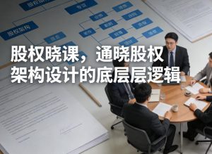 股权晓课,通晓股权架构设计的底层逻辑-最全项目网