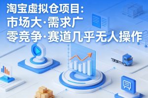 淘宝虚拟仓项目，市场大，需求广，零竞争，赛道几乎没人操作-最全项目网