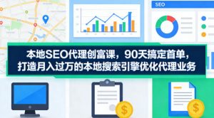 本地SEO代理创富课，90天搞定首单，助您打造月入过W的本地搜索引擎优化代理业务-最全项目网