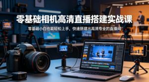 零基础相机高清直播间搭建实战课,小白也能轻松上手,快速搭建出高清专业的直播间-最全项目网