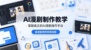 AI漫剧制作教学，带你掌握真正的AI漫剧操作手法，直接复用的实操流程-最全项目网