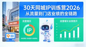 30天同城IP训练营2026年，从流量到门店业绩的全链路-最全项目网
