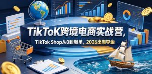 TikToK跨境电商实战营,TikTok Shop从0到爆单,2026出海夺金-最全项目网