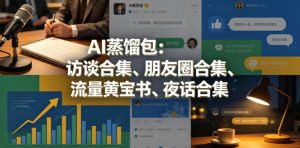 AI蒸馏包：访谈合集、朋友圈合集、流量黄宝书、夜话合集【文档】-最全项目网