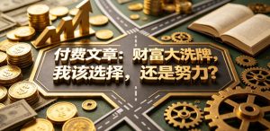 付费文章:财富大洗牌,我该选择,还是努力?-最全项目网