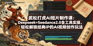 武松打虎AI短片制作课：Deepseek+Seedance2.0全工具实操，轻松解锁经典IP的AI视频创作玩法-最全项目网