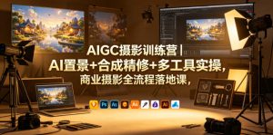 AIGC摄影训练营|AI置景+合成精修+多工具实操,商业摄影全流程落地课-最全项目网