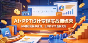 AI+PPT设计变现实战训练营,从0基础到接单变现,让你的才华直接变现-最全项目网