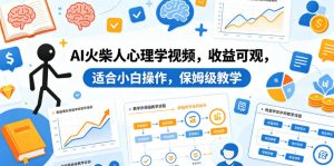 AI火柴人心理学视频,收益可观,适合小白操作,保姆级教学-最全项目网